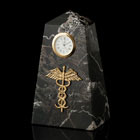 Medical Marble Obelisk Clock