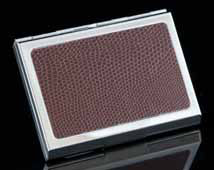 Ascot Brown Caviar Leather Card Case