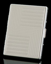 Silver Patterned Oversize Card Case
