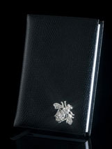 Black Lizard Diary With Jeweled Bee