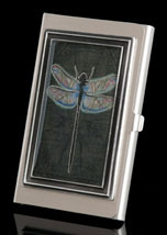 Night Dragonfly Business Card Holder