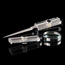 Monte Carlo Jeweled Letter Opener and Magnifier