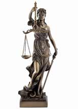 Lady Justice With Scales Statue