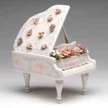 Grand Piano Porcelain Music Box