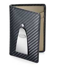 Engravable Dalvey Leather and Stainless Steel Business Card Case