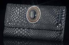 Monte Carlo Black Leather Wallet/Clutch