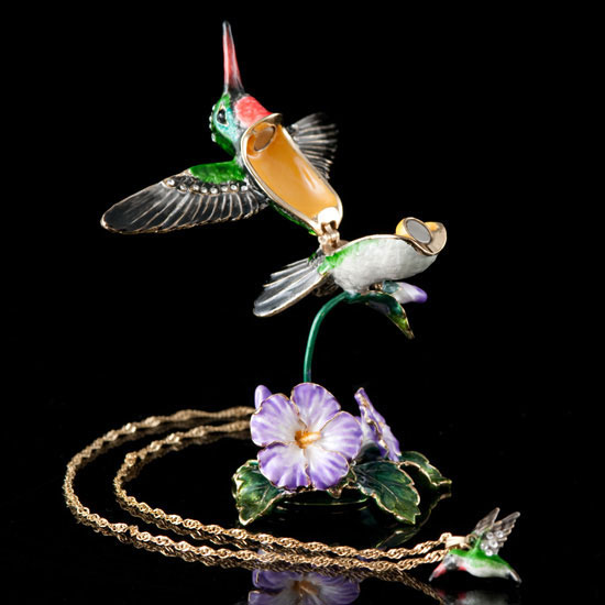 Soaring Hummingbird Box and Necklace