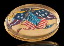 Gold Leaf Federal Oval Paperweight