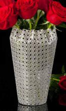 Geometric Metal Lace Vase