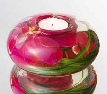 Fuchsia Orchid Tea Light Candle