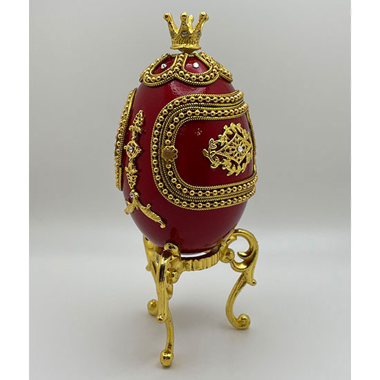 Crimson Carousel Musical Egg