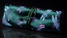 Emerald Green Chinoiserie Travel Case